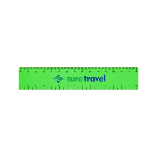 15cm Budget Ruler - Neon Green